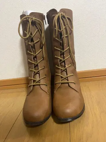 롱 부츠 브라운 졸업식