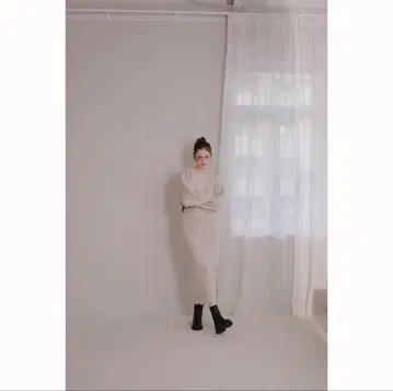 PINUE 피누에 스칼라헴 니트 셋업 아이보리 S