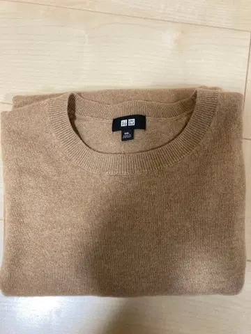 UNIQLO 베이지 캐시미어 스웨터 XXL