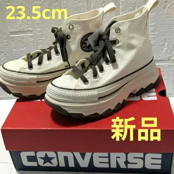 새상품 CONVERSE ALL STAR 하이컷 스니커즈 크림 브라운