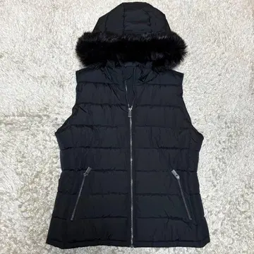 새상품급 GAP 퍼 다운 베스트 y2k 그런지 헤이세이 갸루 광택 M