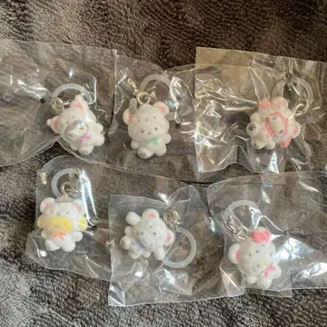 산리오 메지루시 액세서리 폭신폭신 스노우 6종 컴프