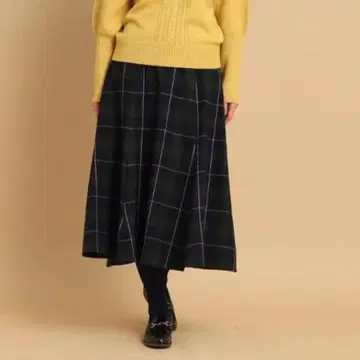 미사용 새상품 택 포함 Dessin 체크 스커트