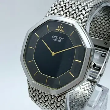 세이코 크레도르 옥타곤 남성용 손목시계 9300-5500 작동 안 함