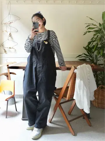 빈티지 치노 오버롤