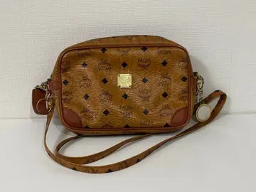 MCM 로고 올 패턴 숄더백