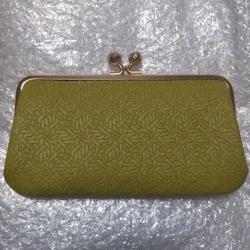 라이트 그린 계통 가마구치 장지갑 미사용 새상품 perche