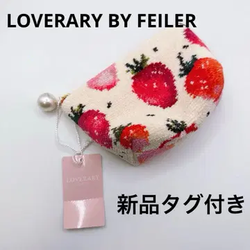 [ 새상품 ] FEILER 스트로베리 도트 보트형 파우치