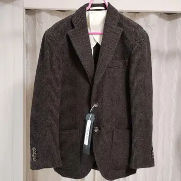 힐튼 HILTON 자켓 울 브라운 테일러드 미사용 새상품