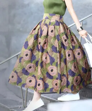 CAWAII 꽃무늬 스커트