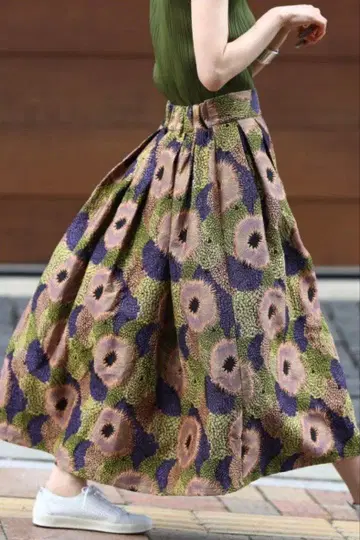 CAWAII 꽃무늬 스커트