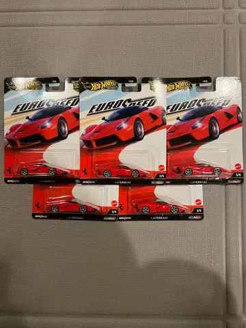 핫휠 카 컬처 유로 스피드 라페라리 레드 5개