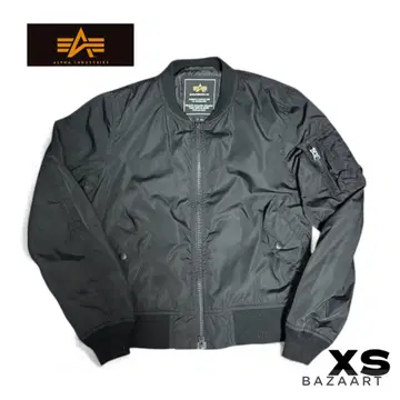 Alpha 알파 MA-1 플라이트 자켓 블랙 XS