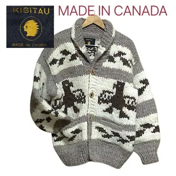 KISITAU 캐나다제 핸드니트 카우친 스웨터