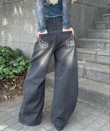 sedacle girl 엔젤 스티치 커브 데님