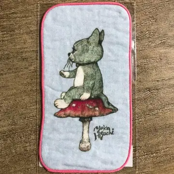 히구치 유코 거즈 손수건 버섯과 고양이