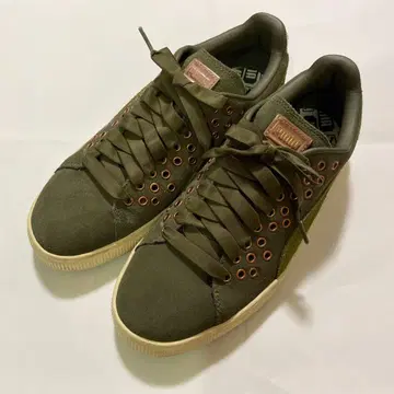 [ PUMA ] 그린 스웨이드 스니커즈