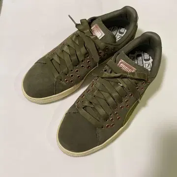 [ PUMA ] 그린 스웨이드 스니커즈