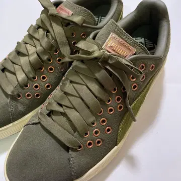 [ PUMA ] 그린 스웨이드 스니커즈