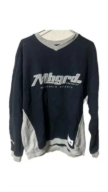 Mahagrid V넥 트레이닝복 네이비