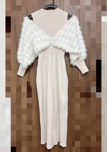 머큐리 듀오 : 2WAY 자카드 가디건 도킹 니트 원피스