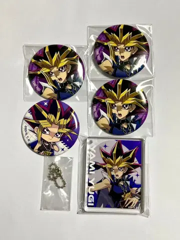 유희왕 DM 어둠의 유우기 캔뱃지 아크릴 블록