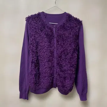 TAE ASHIDA 보라색 긴팔 가디건 M