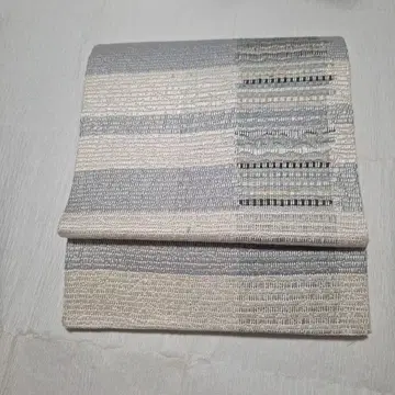 그레이와 화이트 스트라이프 후쿠로 오비 리버서블