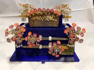 신부 헤어콤 일본 머리 장식