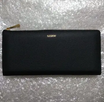 블랙 L자 지퍼 장지갑 미사용 새상품