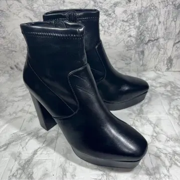 [ 미사용품 ] RANDA 소프트 스트레치 숏부츠 M 사이즈 블랙