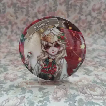 제5인격 버틀러스 카페 크리스마스 캔뱃지 조각가 갈라테아