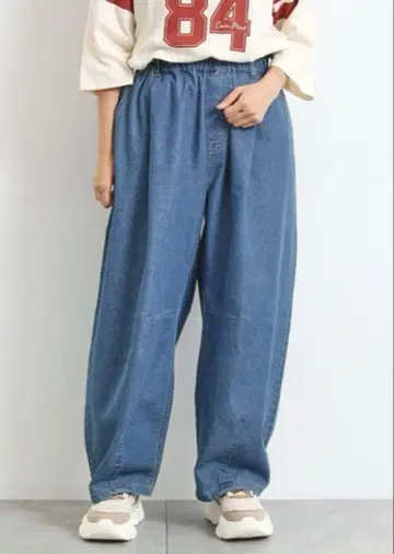 SM2 배색 스티치 팬츠 네이비 M