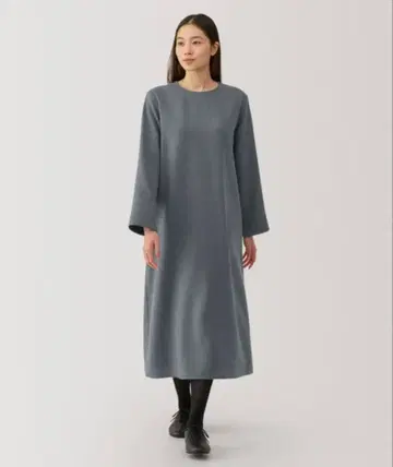 무인양품 기모 풀오버 긴팔 원피스 XL 빅 사이즈