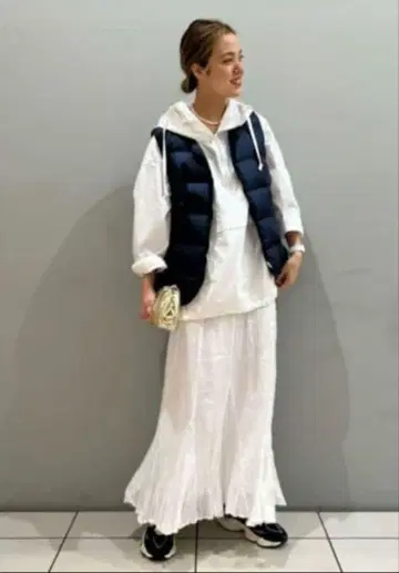 새상품급 FRAMeWORK 크링클 코튼 패널 스커트