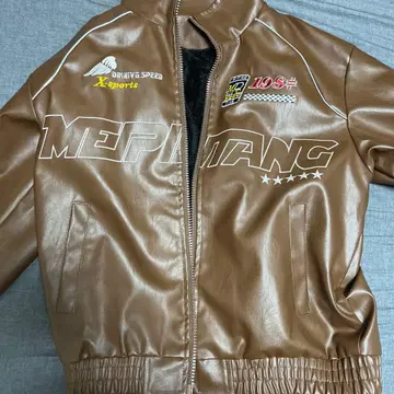 MEPIANG 브라운 가죽 자켓 85