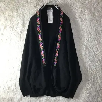 컨디션 최상 레이크알스타 캐시미어 100% 숄 볼레로 가디건 S