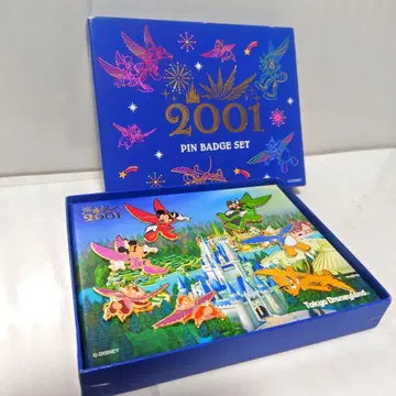 도쿄 디즈니랜드 2001년 핀 배지 세트 Disney
