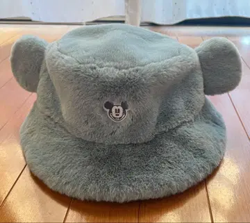 도쿄 디즈니 리조트 미키마우스 귀 달린 복슬복슬 버킷햇