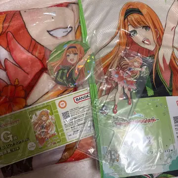 학마스 제일복권 시운 나츠 담요 아크릴 스탠드 캔뱃지