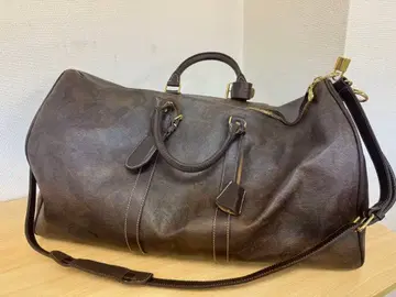 BEPPE SPADACINI 이탈리아제 보스턴 백 브라운