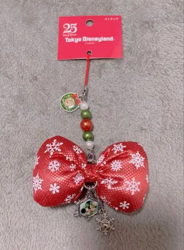 디즈니 리본 스트랩 크리스마스 미니 미키 랜드 리본