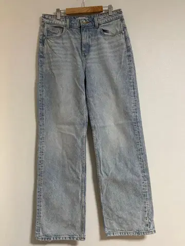 ZARA 와이드 스트레이트 데님 라이트 블루