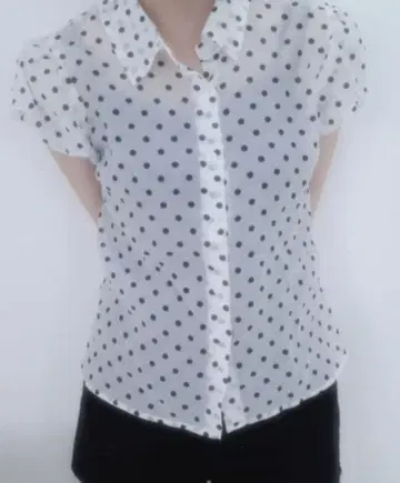 myorang 도트 시스루 블라우스 musinsa 위시코어 한국