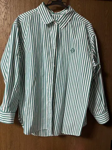 베이플로우 스트라이프 셔츠 그린