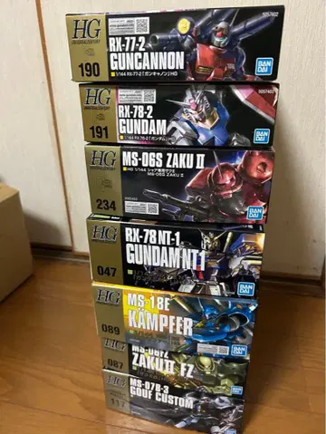 HG 건담 프라모델 묶음 판매 7점