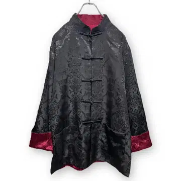 차이나 셔츠 리버서블 블랙 x 빨간색 사이즈 M 상당