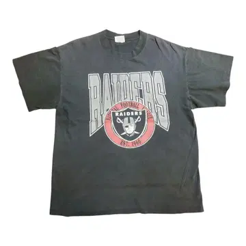 Raiders T셔츠 90s 레이더스 NFL 미식축구 페이드 보로