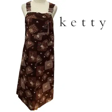 ketty 살로펫 원피스 올인원 꽃무늬 패치워크 스티치