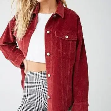 FOREVER21 코듀로이 오버 사이즈 자켓